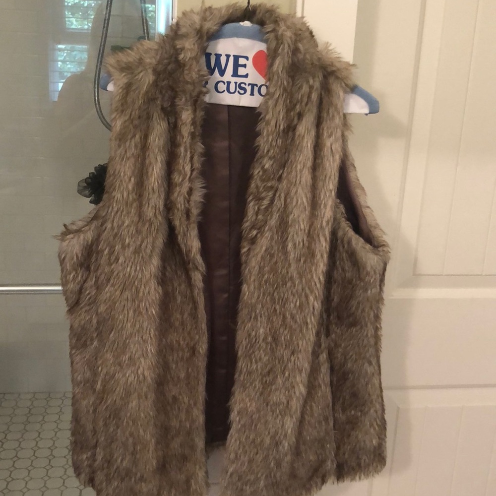 Faux fur vest